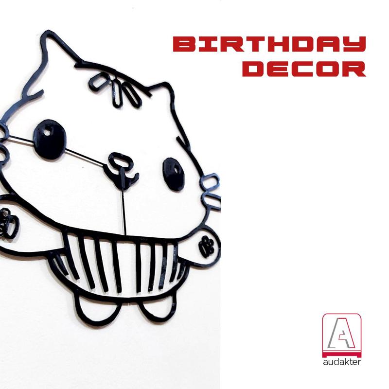 CAKEY - SCULPTURE 2D - BIRTHDAY DECOR