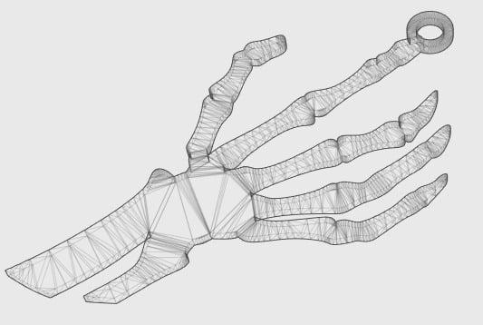 Hand Skeleton Pendant