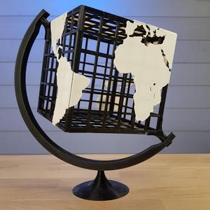 Cubic Earth Globe for Decoration