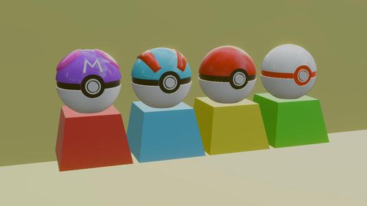 Fan art Pokeball keycap