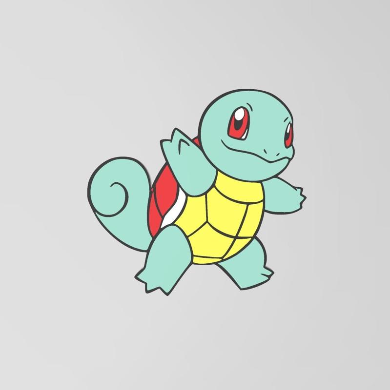 POKEMON SQUIRTLE - Multi color