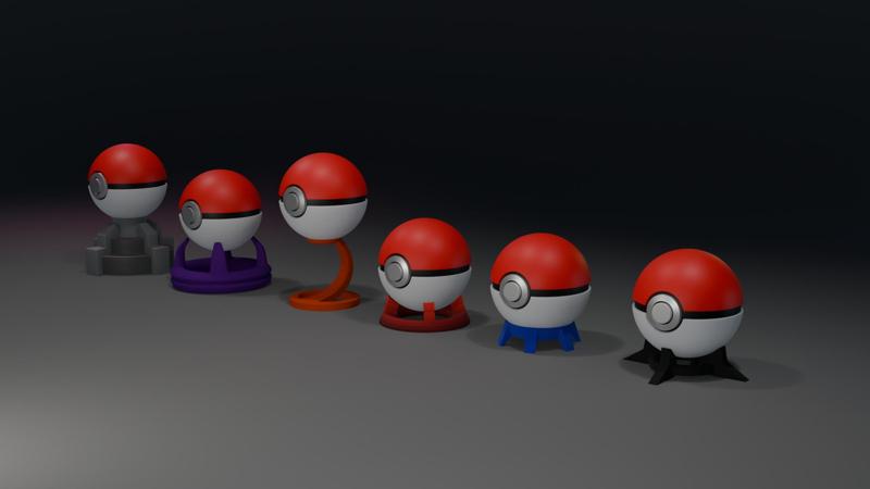 Free Pokeball Stands