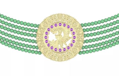 Lord Krishna Necklace Design