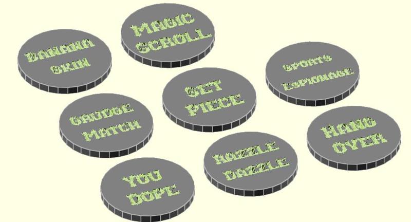 Fantasy Football "Sevens" Desperate Measures Tokens