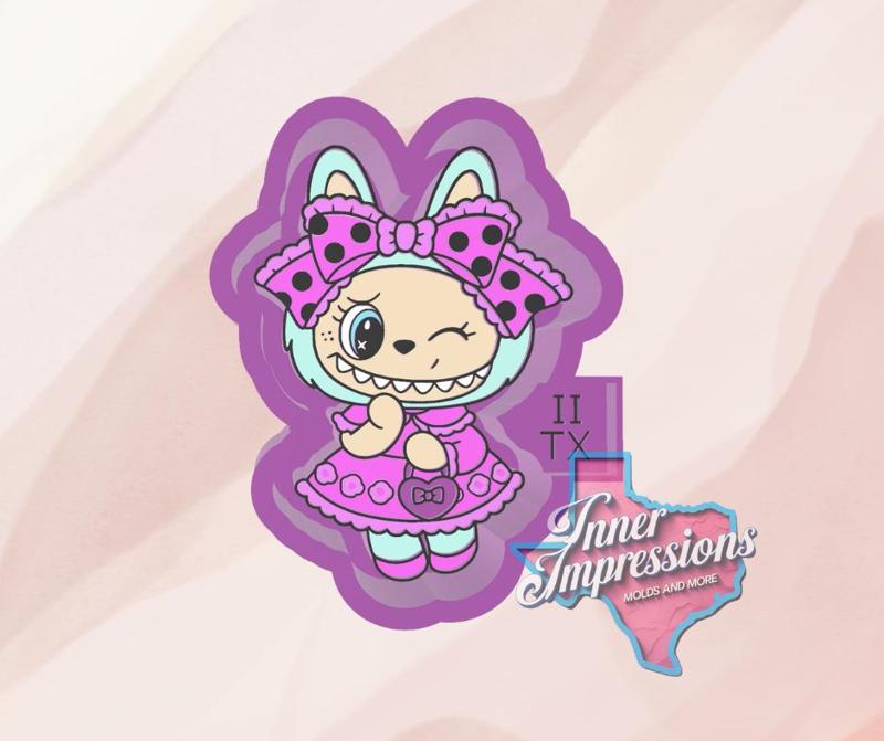 Polka Dot Dress Labubu Freshie Mold