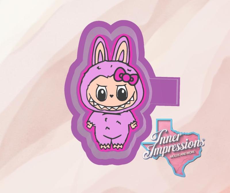 Labubu With Bow Freshie Mold