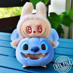 Stitch Pumpkin Holder for Labubu