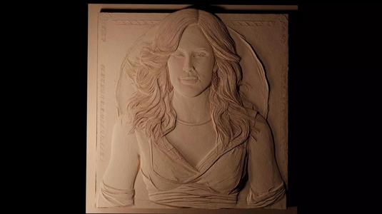 Carrie Underwood CNC 3d Print High Relief Sand Casting