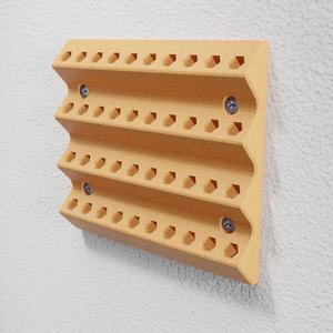 Hex Bit Holder – Wall Mounted Screwdriver Bit Organizer