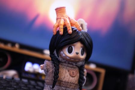 Labubu Accessories Toys - Pigtails Hair Wednesday Wearable