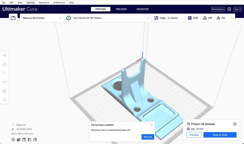 Mobile Large Glue Gun Base