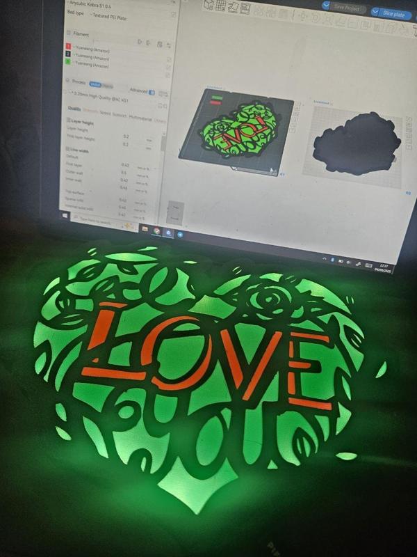 Love / Heart shape lightbox