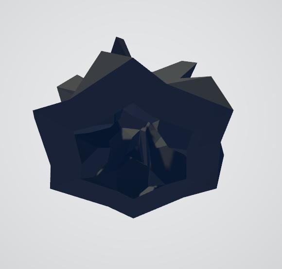 Star Geode – Coupelle cristalline (STL imprimable)