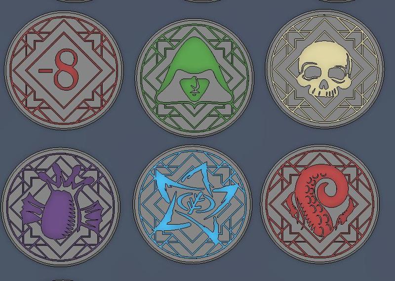 Arkham Horror LCG chaos tokens