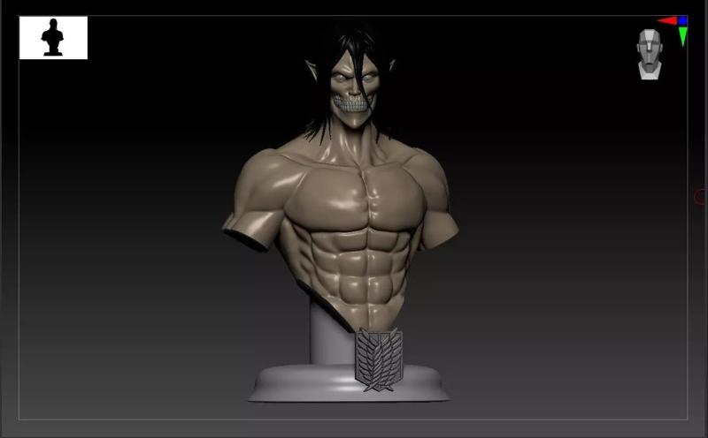 eren titan form bust