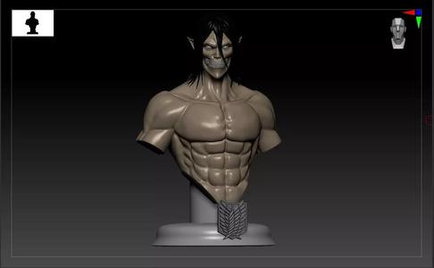eren titan form bust