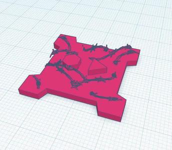 TOKEN BARBWIRE 6 SIEGE THE BOARD GAME