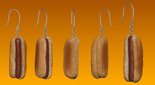 HotDog Earring