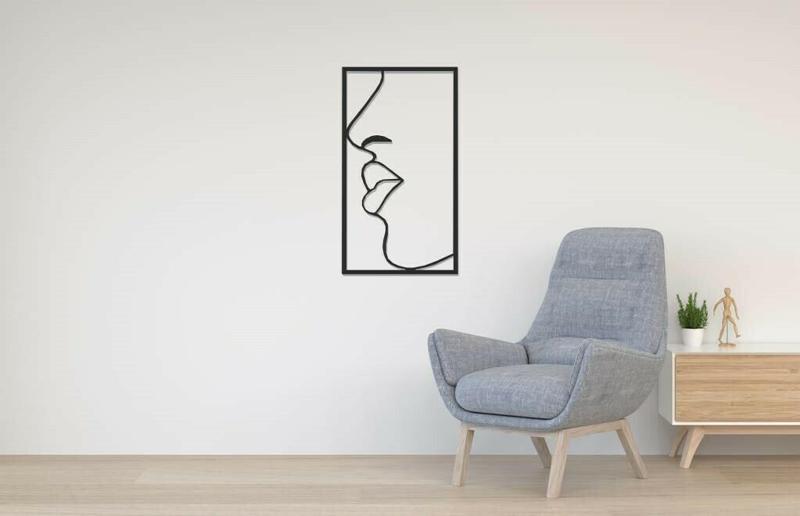 woman face wall decor