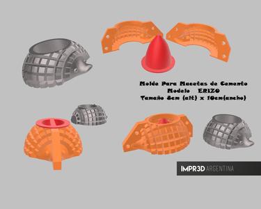 Cement Pot Mold ( ERIZO ) Pot Mold