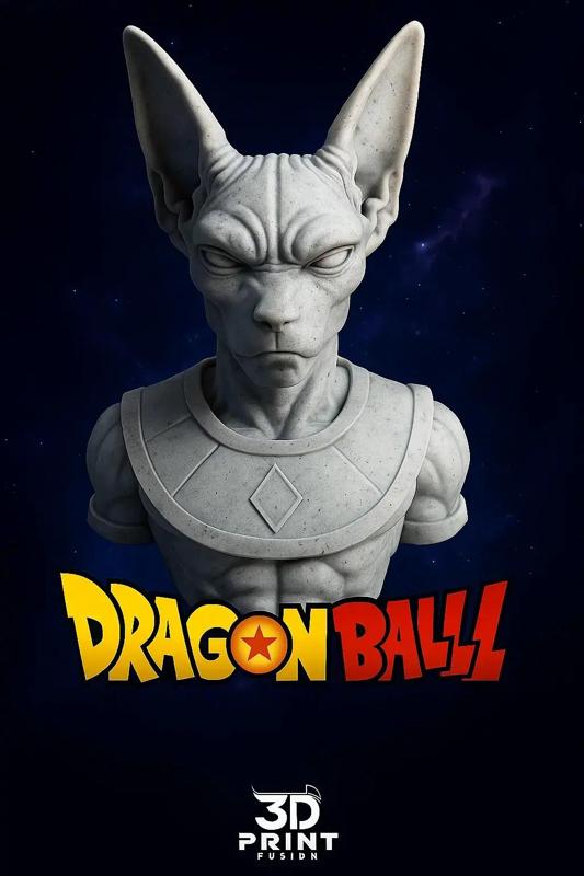 Beerus – Busto 3D Dragon Ball Fan Art