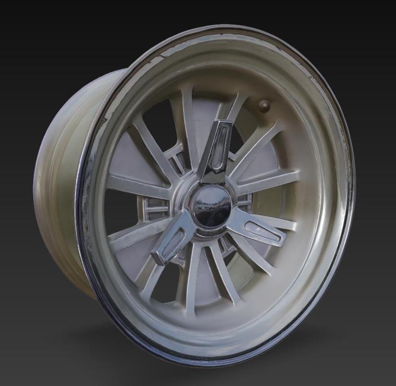 Rin Wheels Classic Mustang Ford Chromed model kit