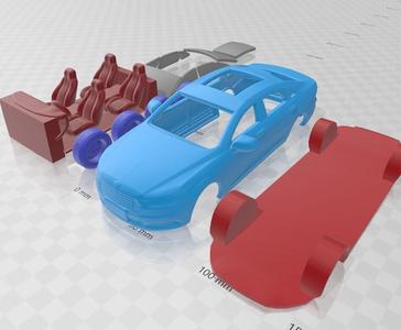 Ford Taurus 2016 – STL Model with Separate Parts