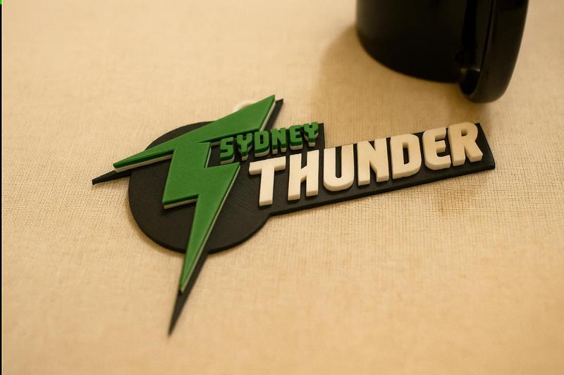 BBL Sydney Thunder badge color printable and renderable