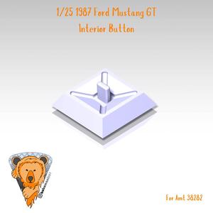 AMT 1/25 1987 Ford Mustang GT, interior button, upgrade part