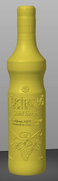 Lithophane Raki bottle