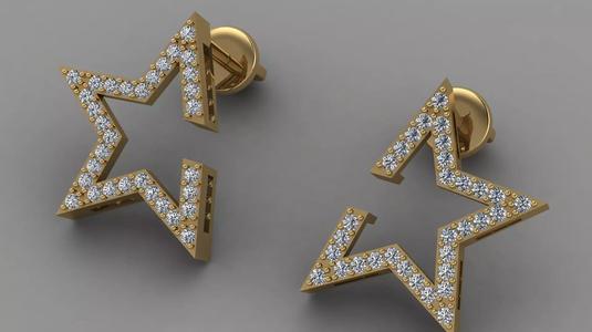 Earrings star