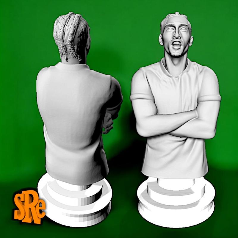 Busto Raphinha - Forward of BRAZIL and F.C. BARCELONA