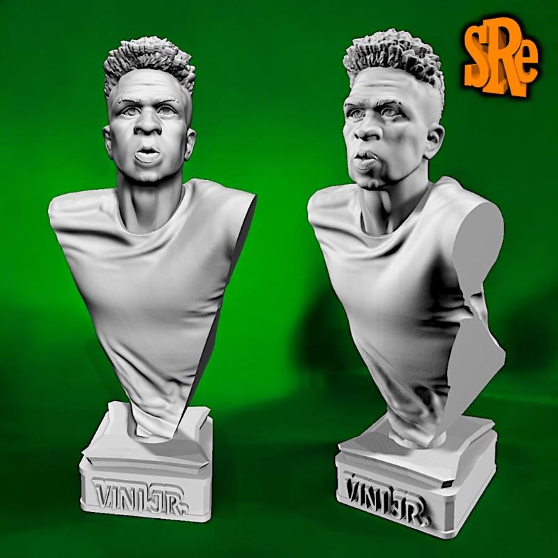 Vinícius Jr Vinícius José Paixão de Oliveira Júnior Vini JR Bust Vinícius José Paixão de Oliveira Júnior Vini JR