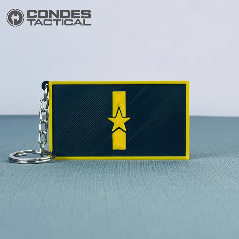 MAJOR KEYCHAIN - NATIONAL ARMY OF COLOMBIA
