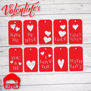 Valentines Day tags ornament gift for your loved one