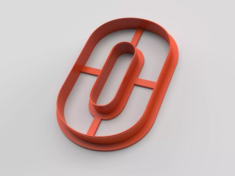 Cookie cutter - English alphabet - Letter O