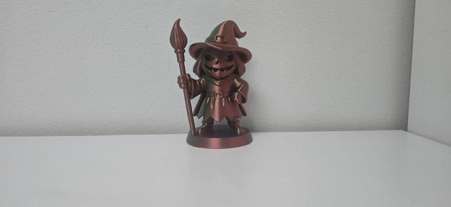 Halloween Pumpkin Witch Figurine