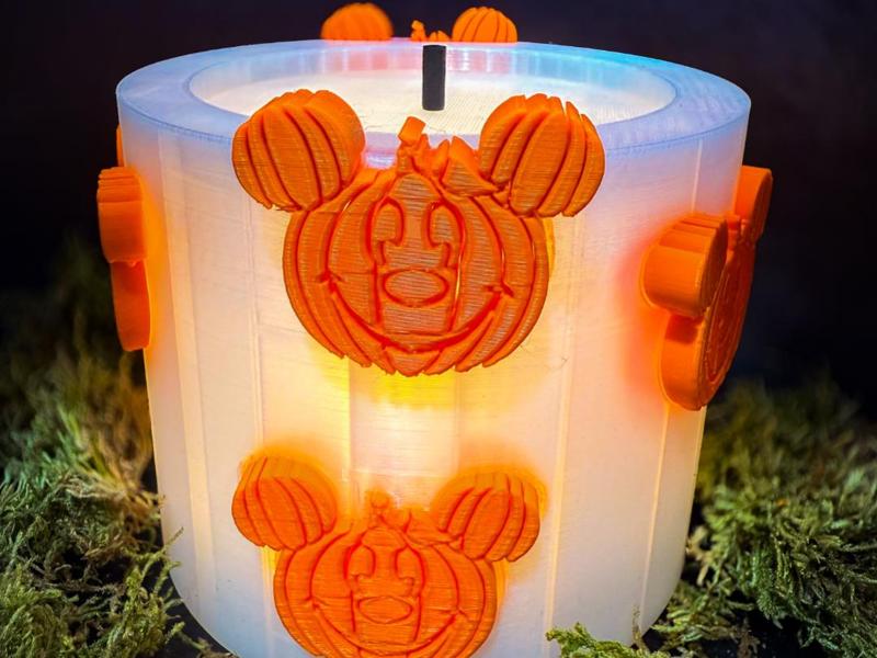 LED Mickey Pumpkin Candle 