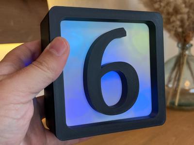 Lightbox 6 // Build lettering yourself, LED modular
