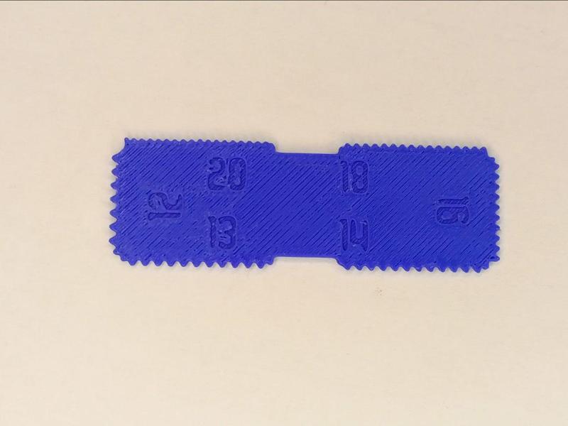 Imperial Thread Pitch Gauge for your pocket