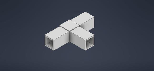 T1 connector for aluminum profile 40*40*2mm