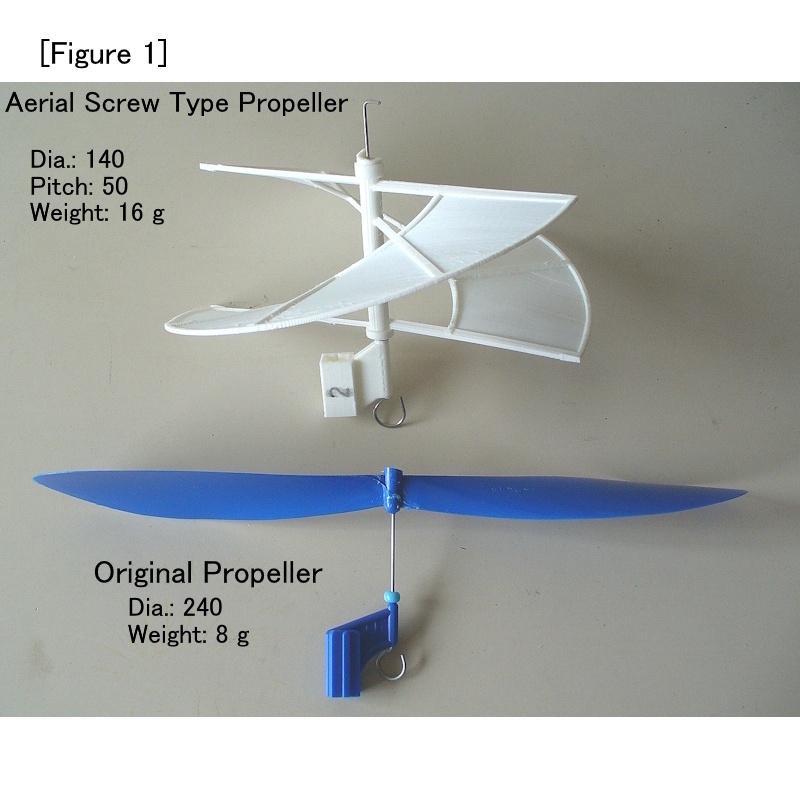 "Aerial Screw Propeller" for Rubber-Powered Light Planes