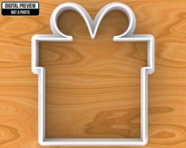 Wedding Present Gift Box with Bow Cookie Cutter