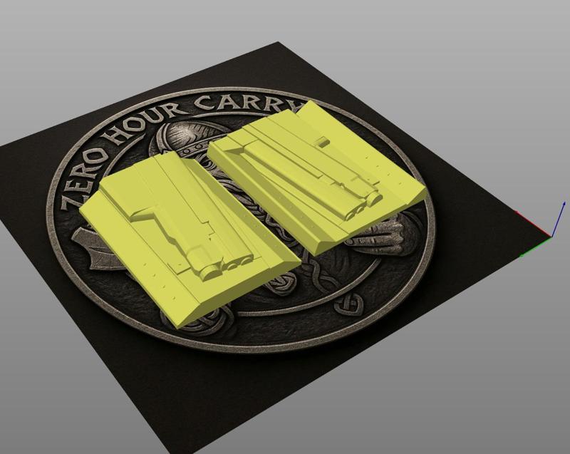 Springfield Hellcat Pro (HS H11 Pro) with TLR-7 OWB Holster Mold – Light-Bearing, Right-Hand Draw