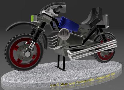 April Shamun's custom bike