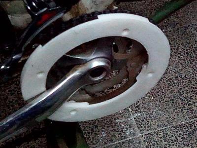 Bicycle bash guard - non standard