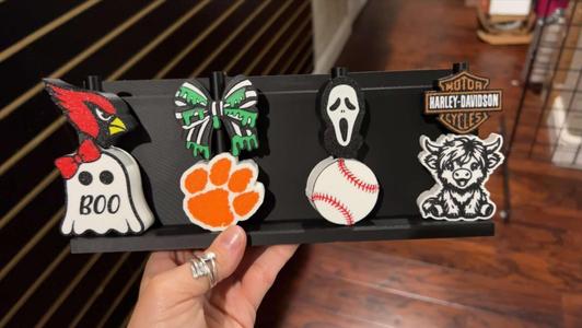 Slat Wall Straw Topper Holder