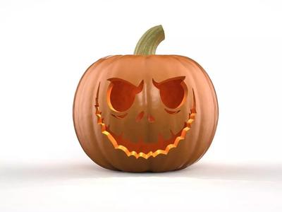 Jack Skellington Jack O Lantern Pumpkin