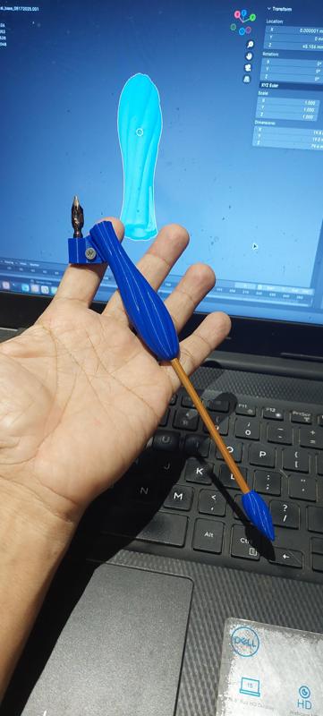 Oblique Dip Pen Holder for Calligraphy