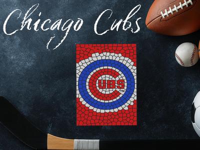 Chicago Cubs Stain Glass